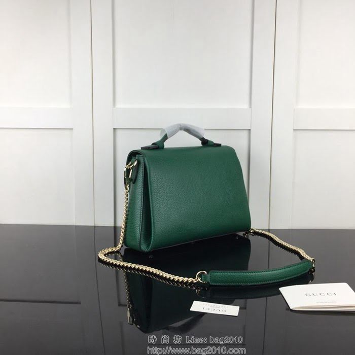 GUCCI古馳 新款 專櫃品質 原單 510302 綠色 鏈條 手提 單肩 斜挎包HY1353